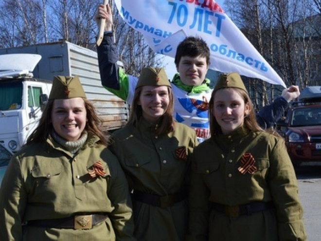 Юные северяне празднуют День Победы в Москве