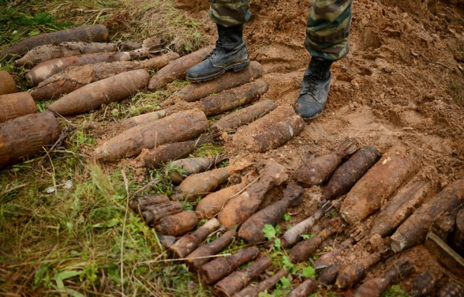 Найден склад боеприпасов