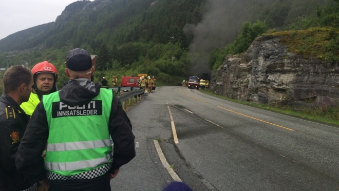 Норвежский тоннель после взрыва небезопасен