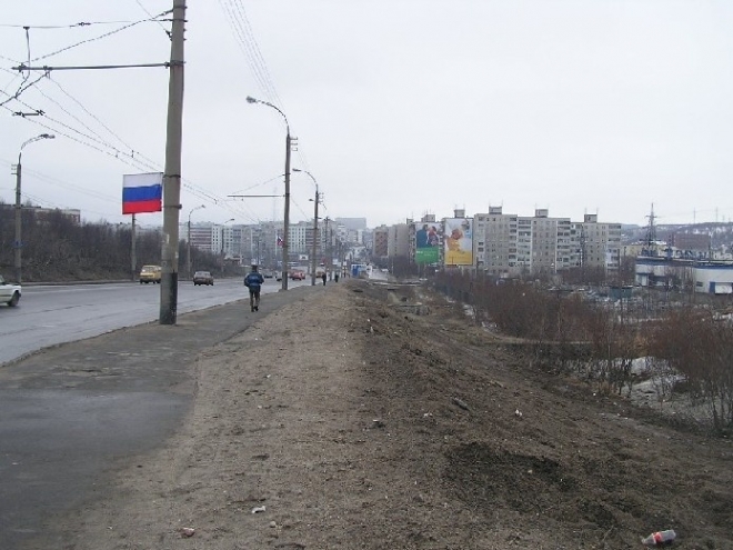 Кольский проспект "заузят". Временно